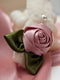 Fuzzy Rose Hair Clip