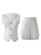Elegant Lace Trim 2pcs Set
