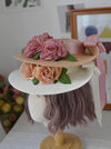 Vintage Ribbon Bow Flower Hat