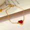 Red Heart Choker Necklace/Bracelet