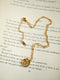 Gold Plated Engraved Necklace