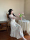 Romantic V-neck Floral Dress