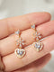 Heart CZ Diamond Earrings