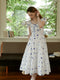 French Butterfly Cotton Dress