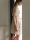 Sweet Floral Puffy Dress