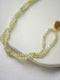 Olivine Bead/ Titanium Necklace