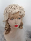 Vintage Crochet Frilled Hat