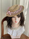 Vintage Flower Crown Straw Hat