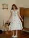 French Butterfly Cotton Dress