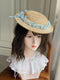 Vintage Flower Crown Straw Hat