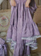 Vintage Purple Jacquard Dress