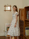 French Butterfly Cotton Dress