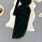 Irregular Design One-shoulder Velvet Dress