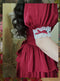 Vintage Fishbone Waist  Bow Dress