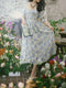 Fairycore Floral Slim Waist Dress