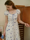 French Butterfly Cotton Dress