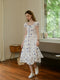 French Butterfly Cotton Dress