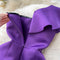 Purple Ruffled One-shoulder Slim Dress