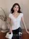 Elegant Lace V-neck Top