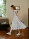 French Butterfly Cotton Dress