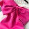 Slant Neckline Bow-tie Satin Dress