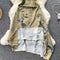Green Embroidered Halter Dress