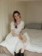 French White Doll Collar Dress