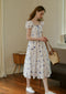 French Butterfly Cotton Dress