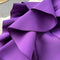 Purple Ruffled One-shoulder Slim Dress