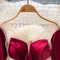 V-neck Backless Mesh Patchwork Velvet Dress