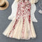 High-end Patchwork Sequin Fishtail Dress