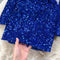 Niche Colorful Sequin V-neck Dress