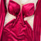 V-neck Backless Mesh Patchwork Velvet Dress
