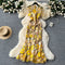 Floral Embroidery Fishtail Dress