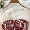 High-end Patchwork Sequin Fishtail Dress