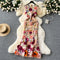 Floral Embroidery Fishtail Dress