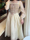 Vintage Fishbone Bustier Dress