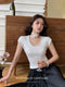 Elegant Pearl Neck Top