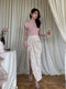 Elegant Jacquard Split Skirt