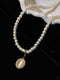 Cymophane Pearl Necklace