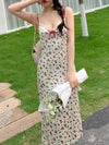 Strawberry Lace Trim Slip Dress