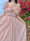 Fairycore Pink Flowy Dress