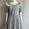 Customized Vintage Lace Trim Ruffled Collar Dress