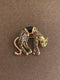 Retro Leopard Brooch