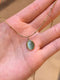Mint Green Cymophane Necklace