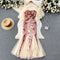 High-end Patchwork Sequin Fishtail Dress