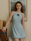 French Blue Mini Dress