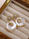 Chic Round Shell Earrings