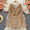 Sequin V-neck Hip-wrapping Dress