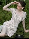 Sweet Floral Puffy Dress